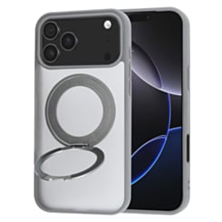 New 360 Ring Kickstand Magnetic Case for iPhone 17 Pro / 18 Pro (GRAY)