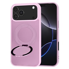 New 360 Ring Kickstand Magnetic Case for iPhone 17 Pro / 18 Pro (PINK)