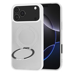 New 360 Ring Kickstand Magnetic Case for iPhone 17 Pro / 18 Pro (WHITE)
