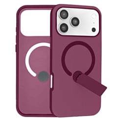 Shockproof Rugger Magnetic Case with Kickstand (Burgundy) for iPhone 17 Pro Max / 18 Pro Max