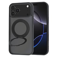 New 360 Ring Kickstand Magnetic Case for iPhone 17 Pro Max / 18 Pro Max (BLACK)