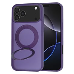 New 360 Ring Kickstand Magnetic Case for iPhone 17 Pro Max / 18 Pro Max (PURPLE)