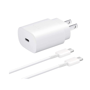 25W USB-C Fast Charging Wall Charger with USB-C Cable