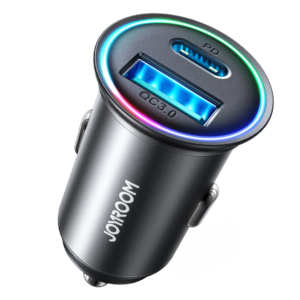 60W Dual USB-C & USB-A Car Charger