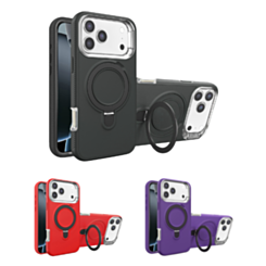 Support Heavy Duty Case with Wireless Charging Kickstand for iPhone 17 Pro / 18 Pro